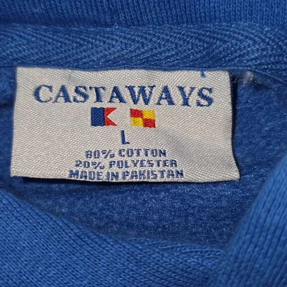 Castaways University Tennessee Volunteers Hoodie Sweatshirt Orange Embroidered - Picture 10 of 10